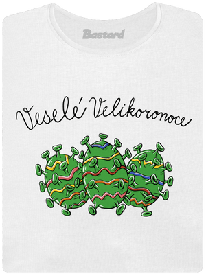Veselé Velikoronoce dámské tričko s lemem White