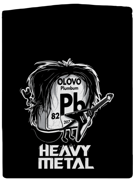Heavy Metal pánská mikina na zip Black