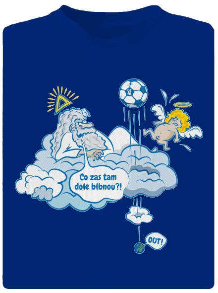 Out pánské sportovní tričko Royal Blue Mal