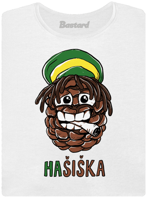 Hašiška dámské tričko s lemem White