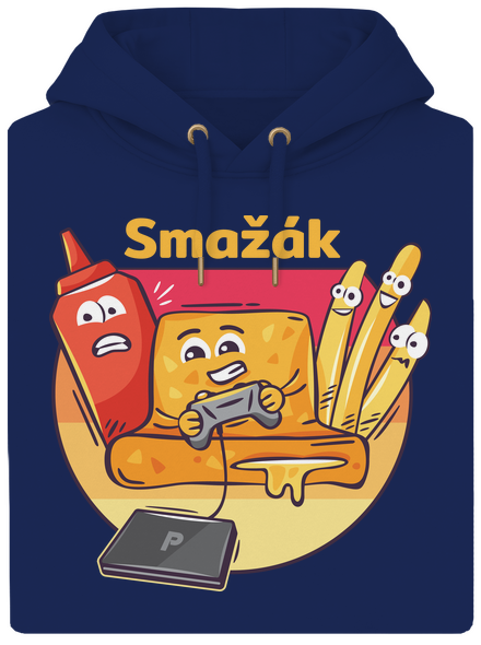 Smažák unisex mikina premium Navy