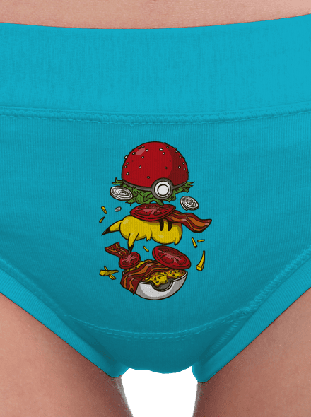 Pokémon burger dámské kalhotky Turquoise