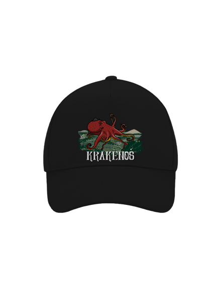 Krakenoš kšiltovka baseballka Black