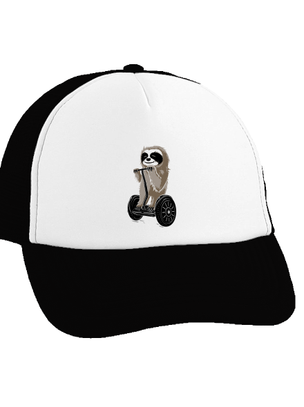Lenochod kšiltovka truckerka Black cap