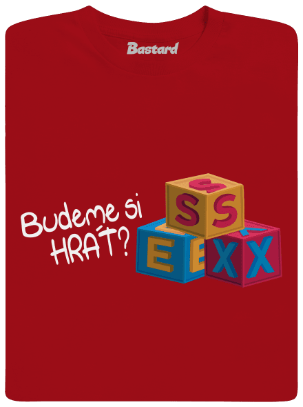 Budeme si hrát pánské dlouhý rukáv Red