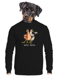 unisex mikina bez kapuce