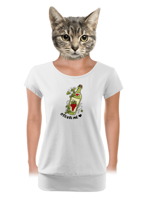 dámské tričko s lemem