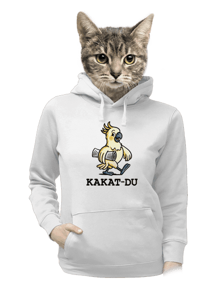 Kakat-du dámská mikina klokanka White