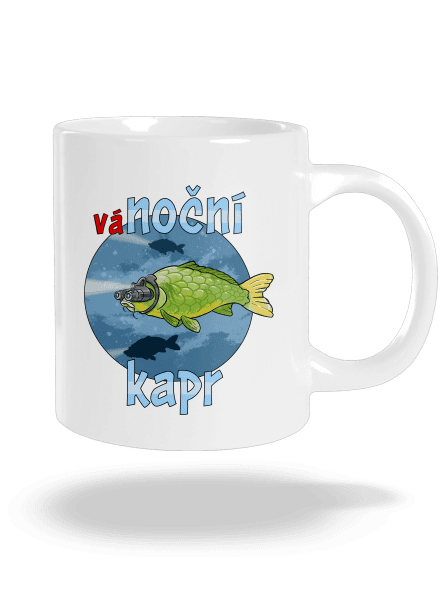 Vánoční kapr velký hrnek White