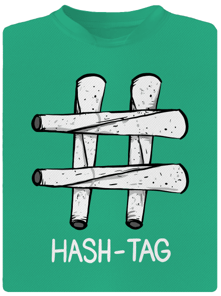 Hash tag pánské sportovní tričko Mint Mal