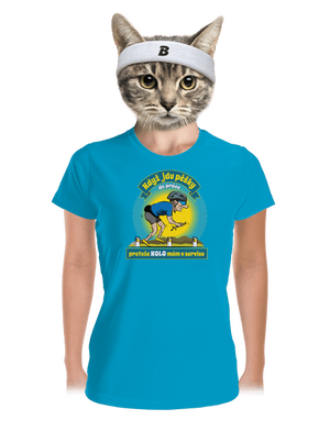 Závislost na kole dámské sportovní tričko Blue Atol