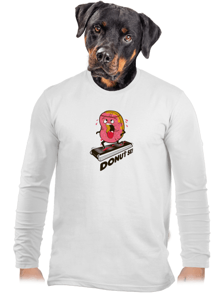 Donuť se pánské dlouhý rukáv White