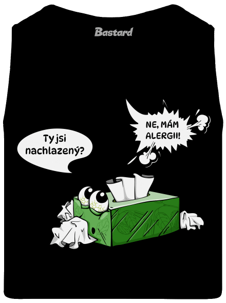 Mám alergii pánské tílko Black