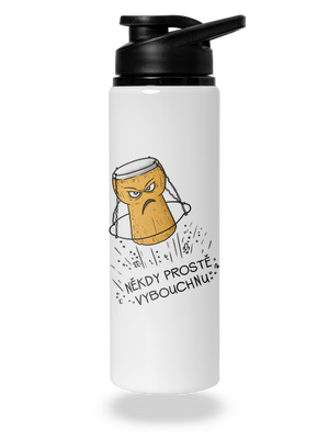 Někdy vybouchnu lahev na vodu White