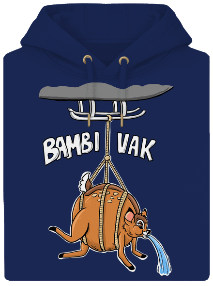 Bambi vak unisex mikina premium Navy