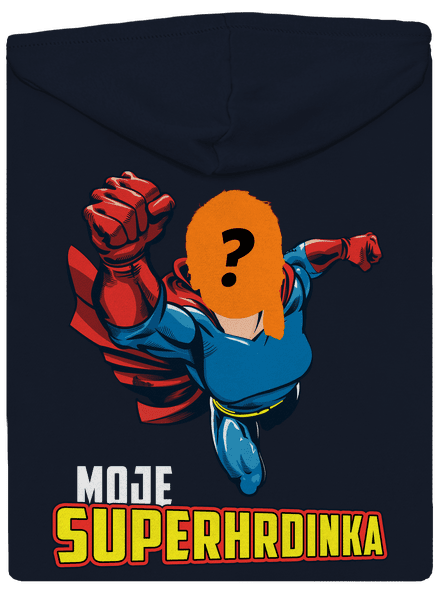 Moje superhrdinka dámská mikina na zip Navy Mal