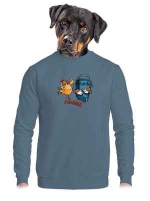unisex mikina bez kapuce