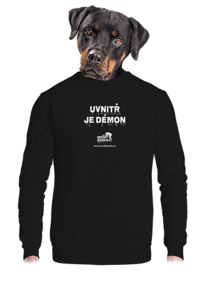 unisex mikina bez kapuce