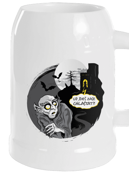 Nosferatu půllitr White