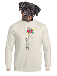 unisex mikina bez kapuce