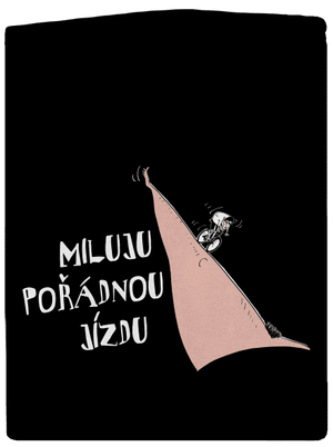 Miluju jízdu dámská mikina na zip Black