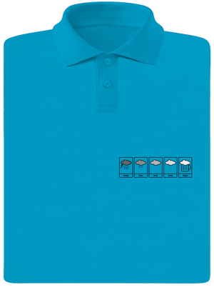 Předpověď počasí pánská polokošile Blue Atol