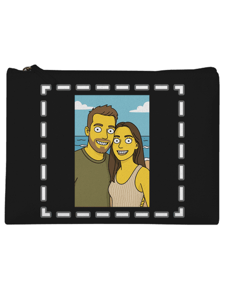 Simpsonovi z vlastní fotky taštička Black