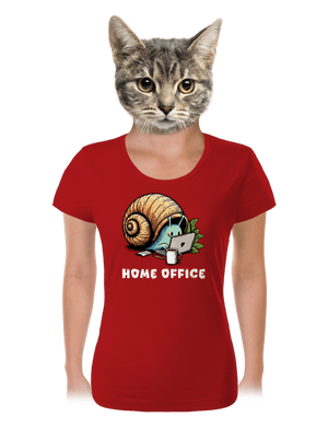 Šnekův home office dámské tričko Red Mal