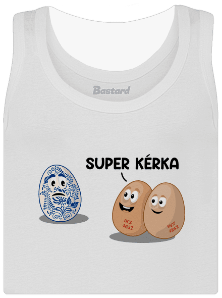 Super kérka dámské tílko klasické White