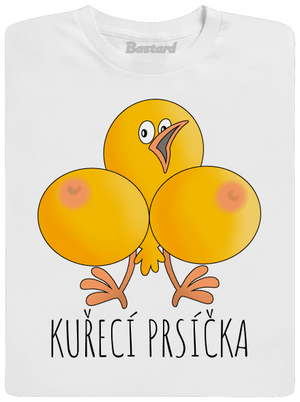 Kuřecí prsíčka pánské dlouhý rukáv White