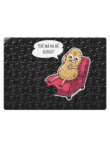 Alergeny u psychologa puzzle White