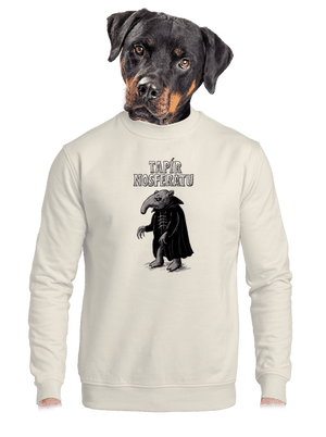 Tapír Nosferatu unisex mikina bez kapuce Off White