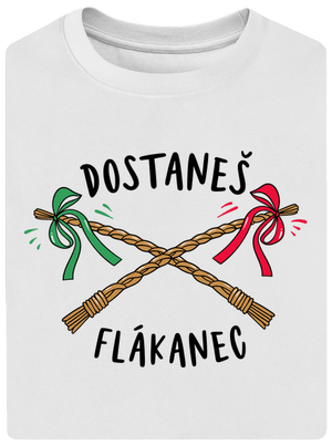 Flákanec unisex tričko oversized White
