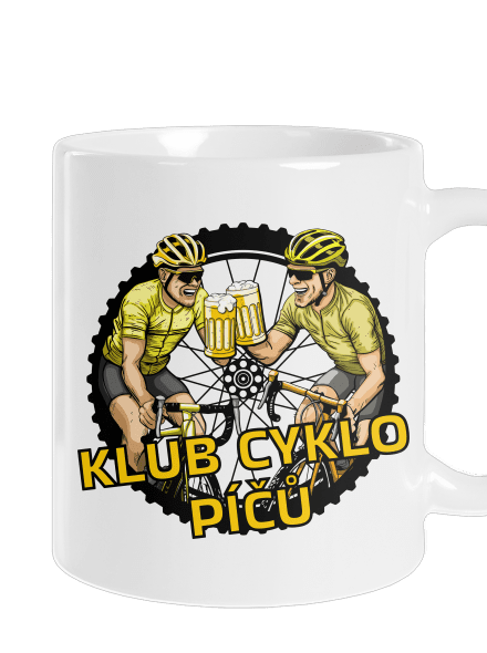 Klub cyklo píčů klasický hrnek White