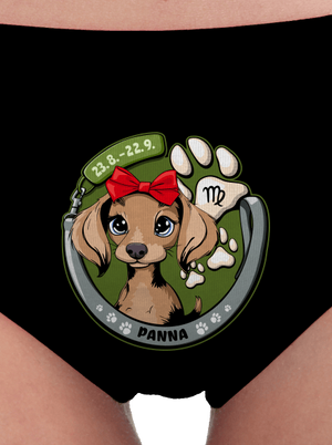 Psí horoskop: Panna dámské kalhotky Black