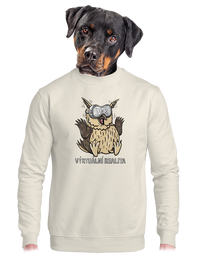 unisex mikina bez kapuce