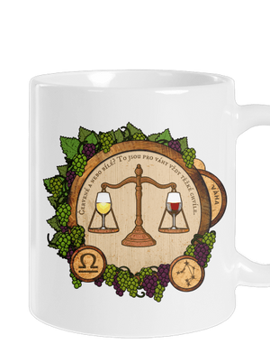 Vinný horoskop: Váha klasický hrnek White