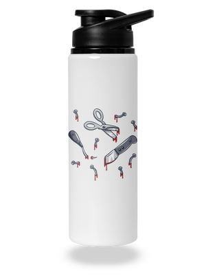 Halloween nářadí lahev na vodu White