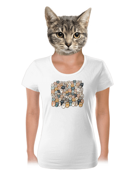 Najdi čerta dámské tričko White