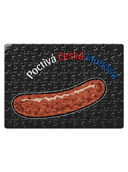Poctivá buchta a klobása puzzle White