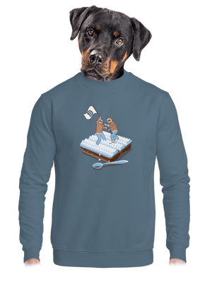 unisex mikina bez kapuce