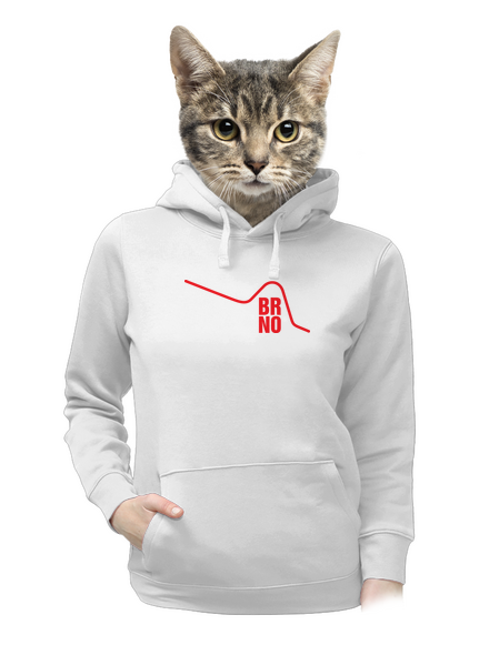 Brno dámská mikina klokanka White