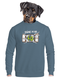 unisex mikina bez kapuce