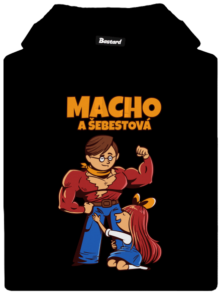 Macho a Šebestová dámská mikina klokanka Black