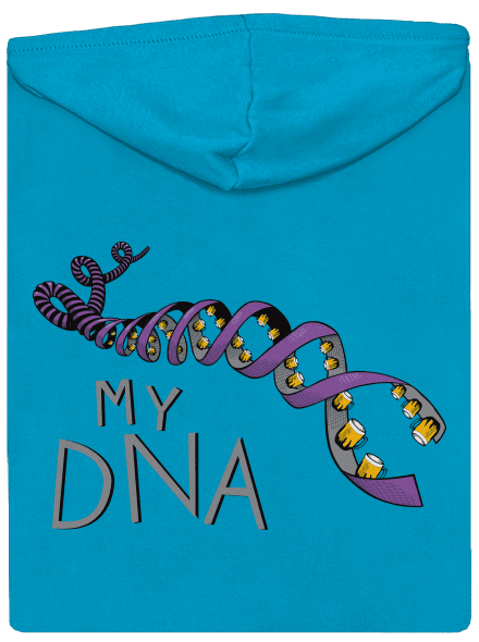 My DNA dámská mikina na zip Blue Atol