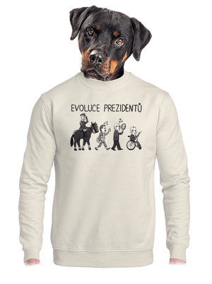 unisex mikina bez kapuce