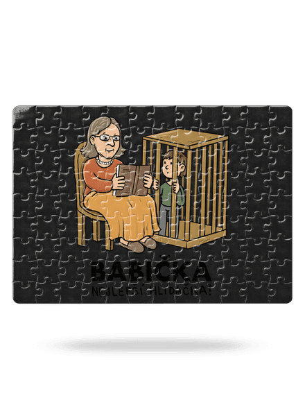 Babička hlídačka puzzle White
