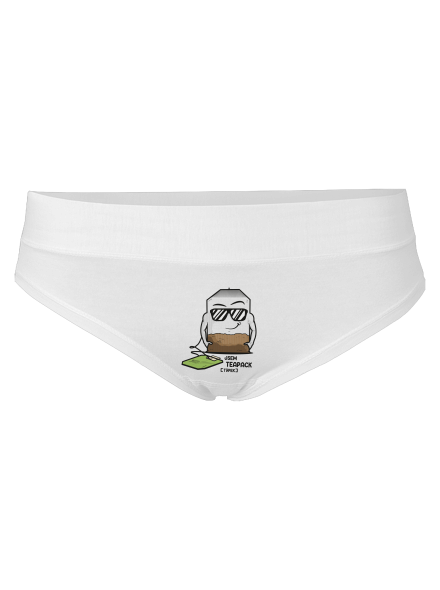 Čajový týpek dámské kalhotky White