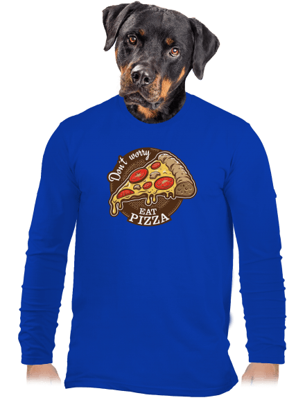 Pizza pánské dlouhý rukáv Royal Blue