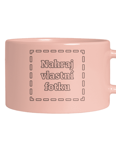 Vlastní potisk hrnek makronka Pink Macaron